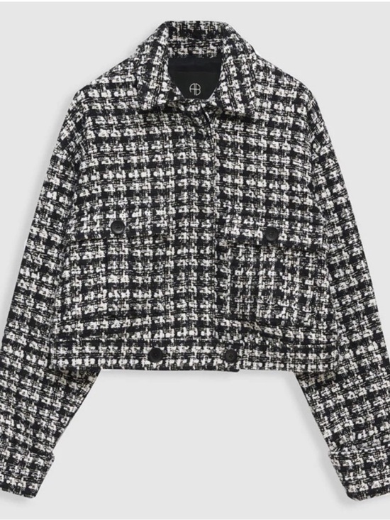 Anine Bing Jackets & Blazers - Anine Bing Adriana Jacket Black and White Tweed